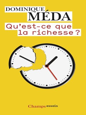 cover image of Qu'est-ce que la richesse ?